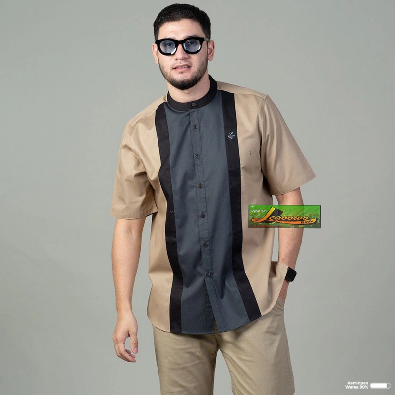Product image legowo batik - Baju koko modern 2024 M CREAM KOMBINASI