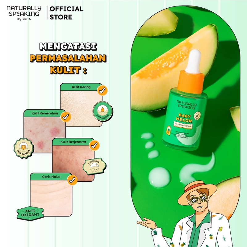 Product image Naturally Speaking By Erha - Baby Melon Skin Barrier Serum 30ml Serum