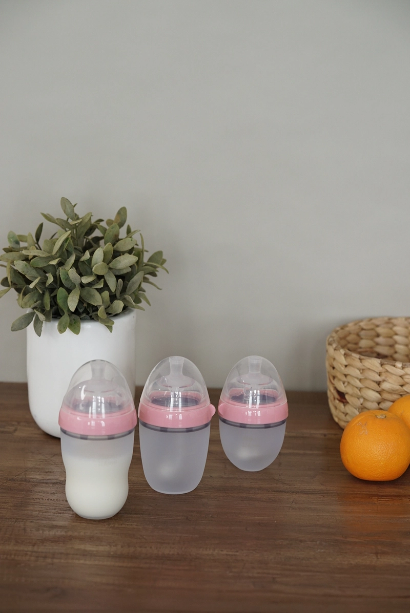Product image MOMI HOMI - BOTOL DOT SUSU BAYI SILIKON S05 150ML WIDENECK 150ML PINK