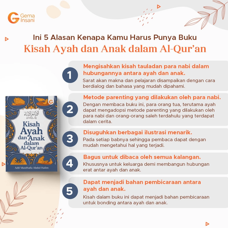 Product image Gema Insani - Kisah Ayah dan Anak dalam Al Quran 15 x 23 cm SC