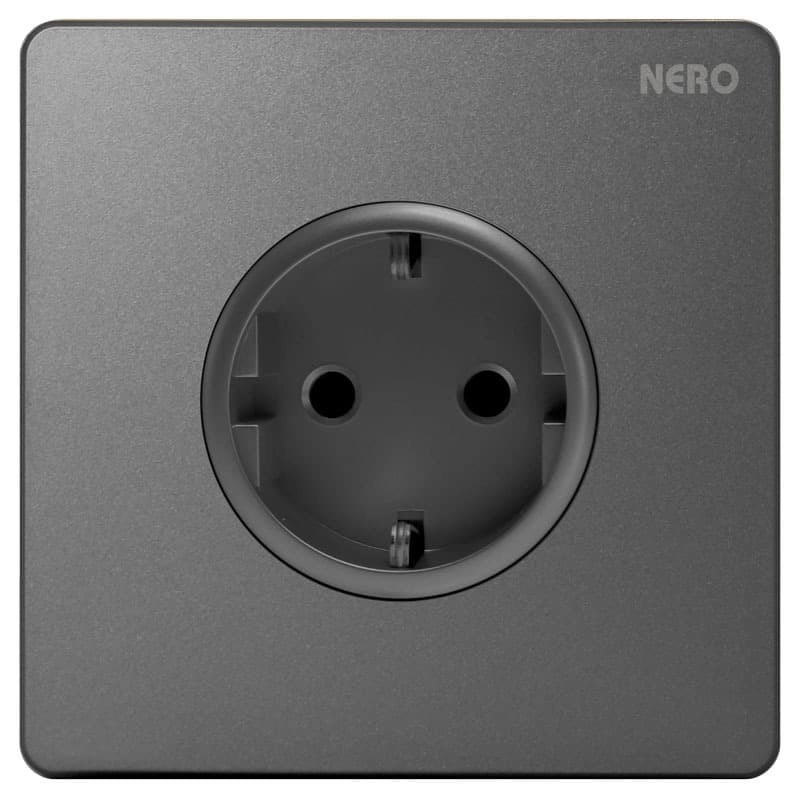 Product image Stop Kontak Dinding Dekoratif Nero X216VG - GR Warna Abu-Abu