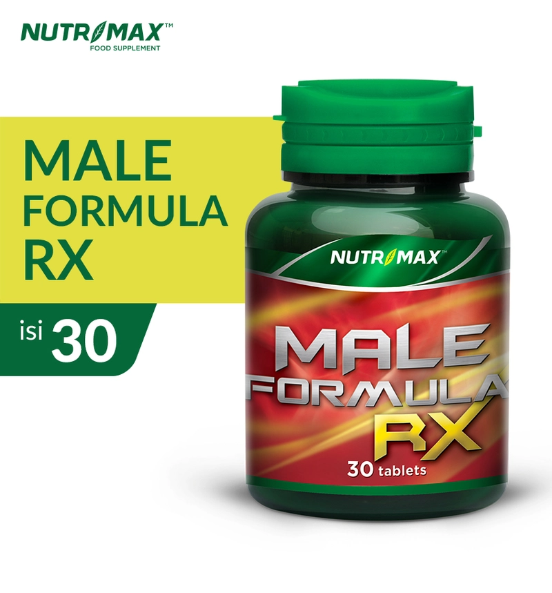 Product image Nutrimax Male Formula RX 30 Tablet untuk Penambah Stamina Vitalitas Kesuburan Pria Hormon Isi 30 Tablet