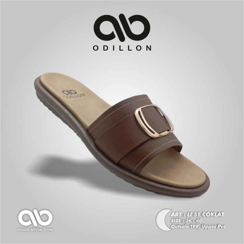Product image Odillon - Odillon - LI 51 / Sandal Slip On Wanita Casual 36 BROWN