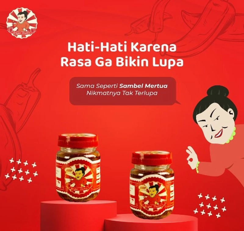 Product image Sambel Mertua Sambel Bawang 165 gr Level 3