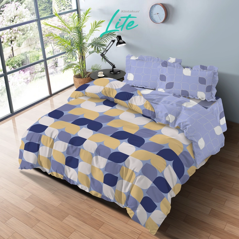 Product image Kintakun - Kintakun LITE Bed Cover Set Fitted Aliya 160/180 Minimalis Aesthetic Microfiber 20 cm 160 x 200 Fitted Aliya