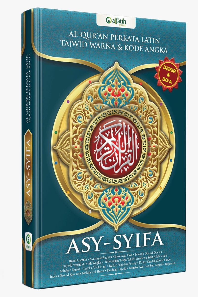 Product image ASY-SYIFA AKBAR B4 Al-Quran Jumbo Terjemah Perkata Latin Tajwid Waqof Ibtida B4 Biru