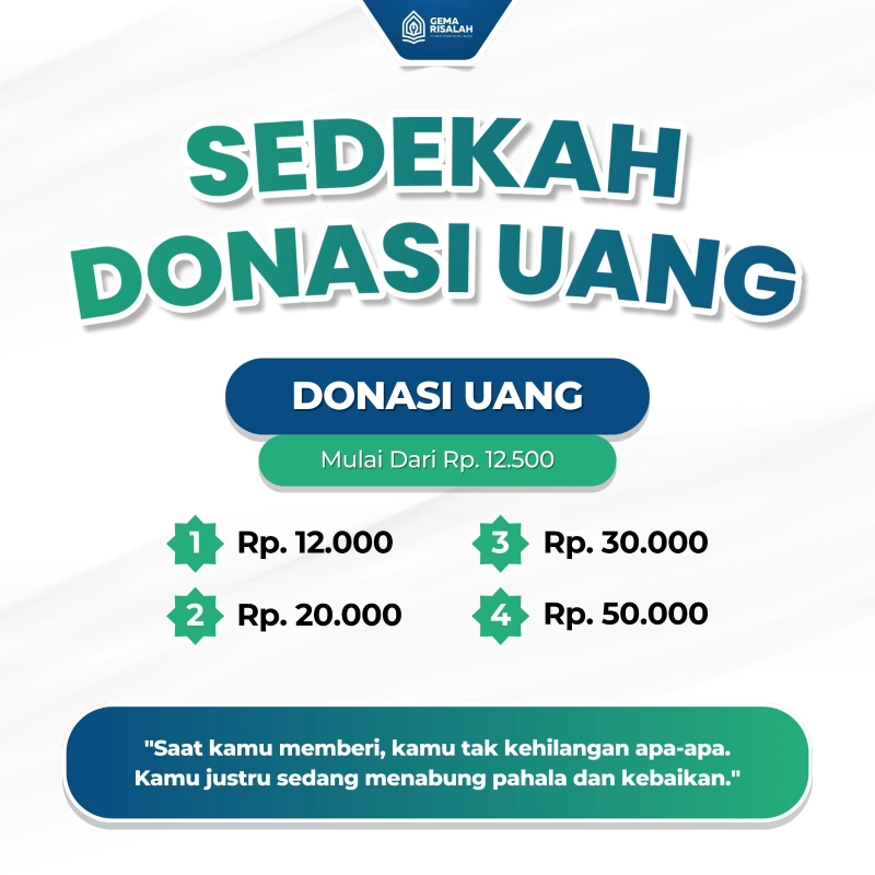 Product image Donasi Uang Mushaf Al-Quran Donasi Rp12500