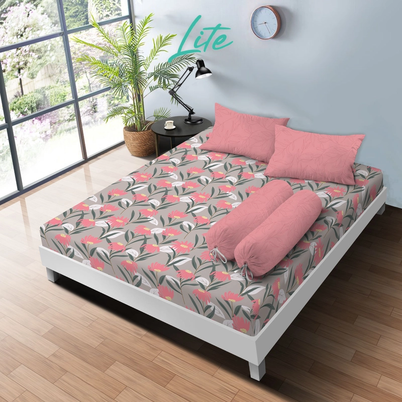 Product image Kintakun - Kintakun LITE Sprei Set 180 x 200 Special Minimalis Bunga Seprai Microfiber 20 cm 180 x 200 Margot