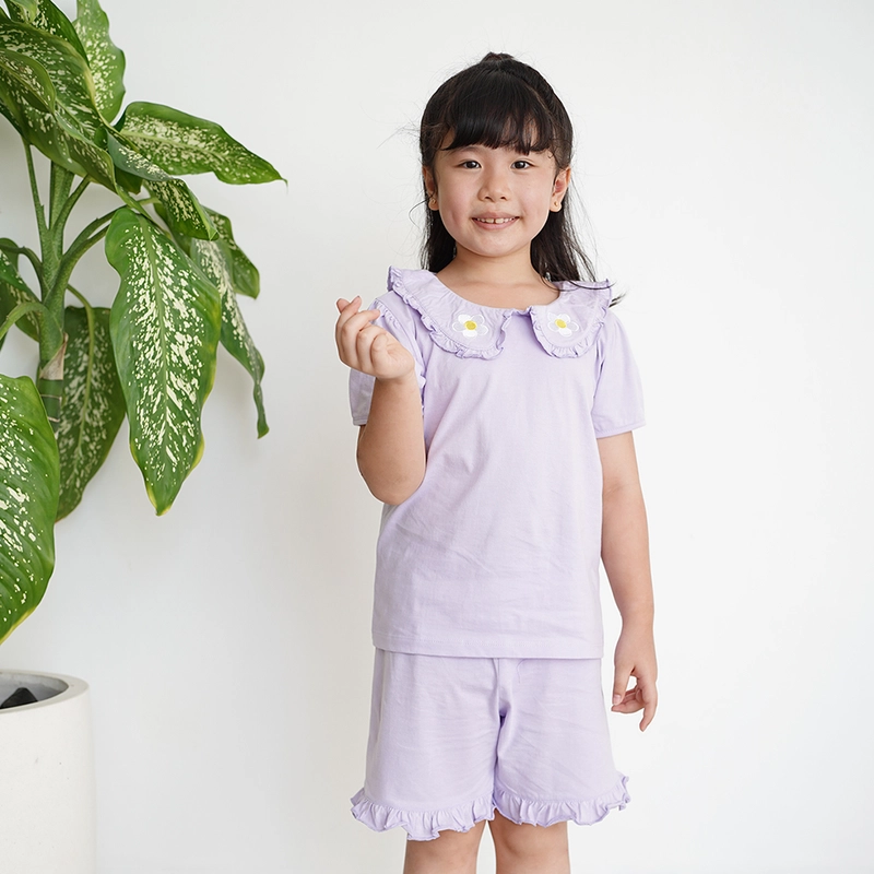 Product image Kiddiposh - Pakaian Set Anak Daisy Set by Lala Koala 5 - 6 Yo Purple
