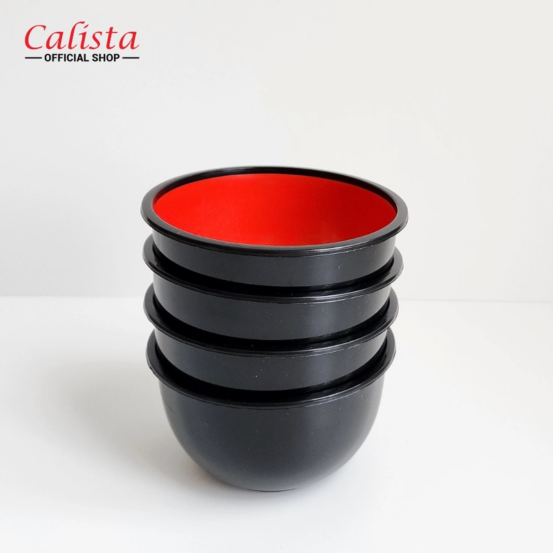 Product image CALISTA - Calista Mangkuk Ninja Mangkok Ramen Polos Ukuran M - Set isi 4pcs M-NINJA x4 HITAM