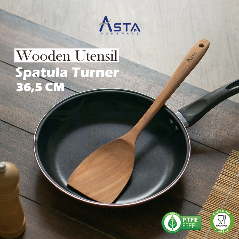 Product image Asta Spatula Kayu Sutil Masak Turner Tebal Premium 36 cm Varian Spatula Kayu ASWS-02