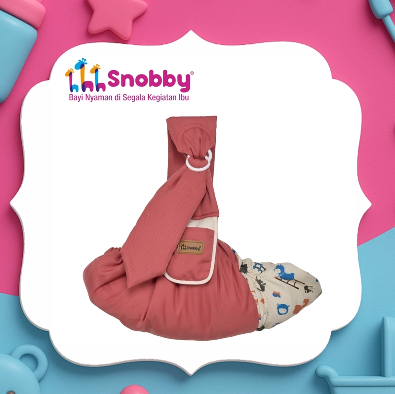 Product image SNOBBY BABY - Gendongan Bayi Samping Cocok u/ Newborn + Saku Print Cria Series - SBG 8042 ALL SIZE SALEM