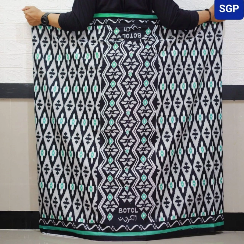 Product image Kois Batik - Sarung batik pria dewasa goyor baru motif sadiq Sarung dewasa sadiq hijau