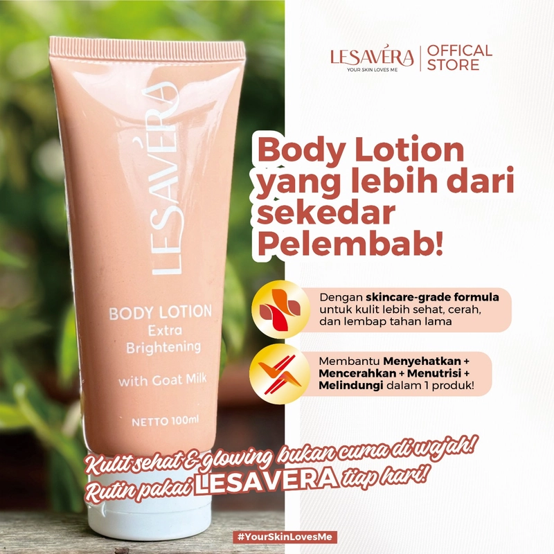 Product image LESAVERA - LESAVERA Body Lotion - Brightening dan Hydrating Formula ml Vanilla