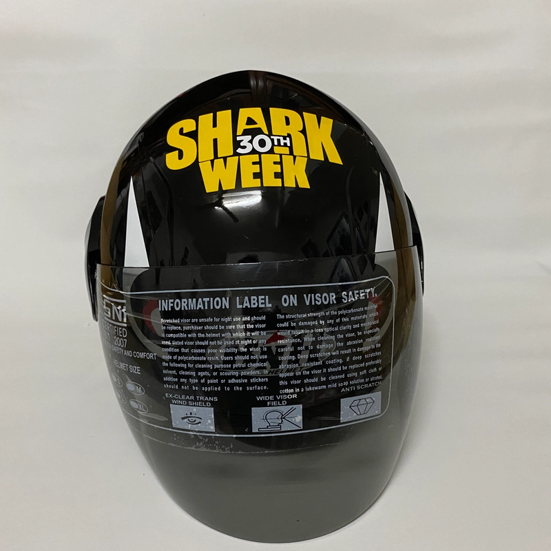 Product image Helm Nuvo Shark Hitam Glossy - Helm SNI - Helm Dewasa L Nuvo Shark Hitam Glossy