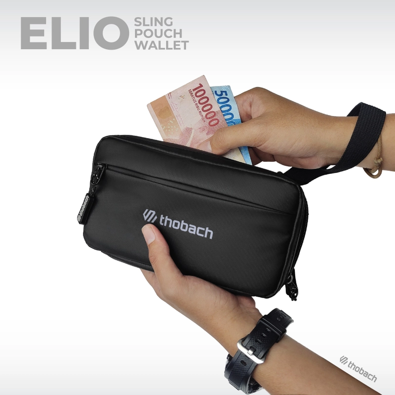 Thobach official - THOBACH Sling Phone / Sling Pouch Anti Air Waterproof ELIO 250 gr Hitam