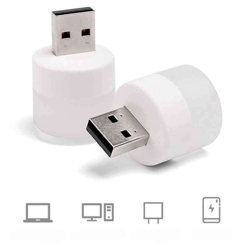 Product image KAHASIL - Lampu LED Mini USB Portable Tidur Belajar Emergency Bohlam Kecil Darurat Baca Penerangan KMJ143 RANDOM