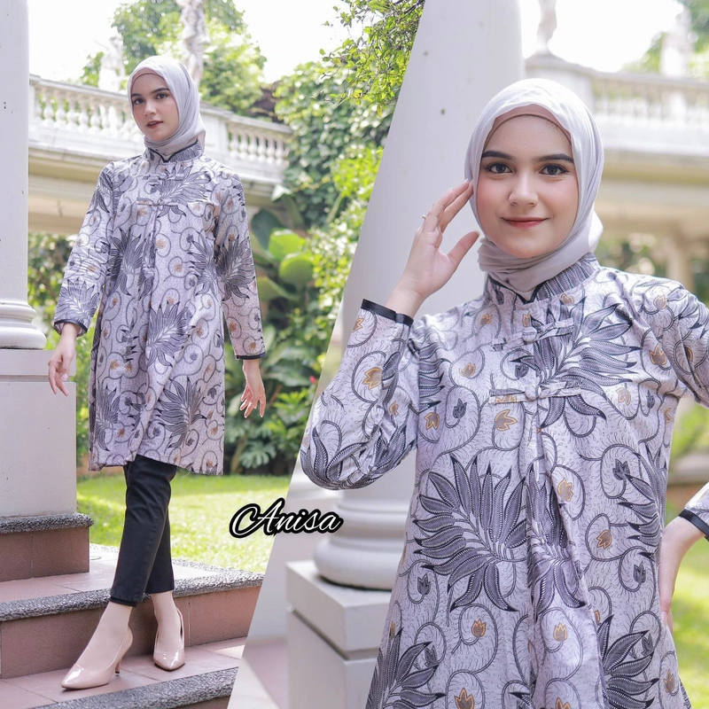 Product image TUNIK BATIK KODE ANISA M Putih