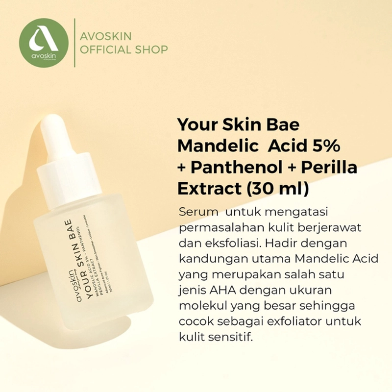 Product image AVOSKIN Flash Sale - YSB Serum Mandelic Acid + Panthenol + Perilla Extract 30 ml Serum Mandelic Acid 30 ml Serum Mandelic Acid