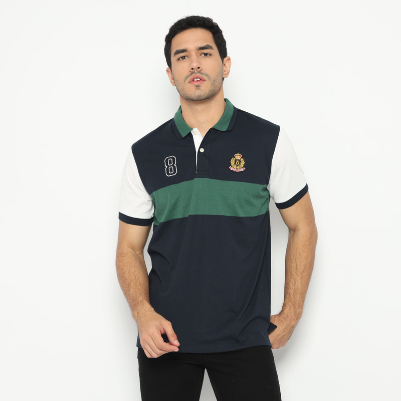 Product image MATSUDA APPAREL - MATSUDA Kaos Polo Shirt Pria Kerah Ena M (LD 104 CM) NAVY