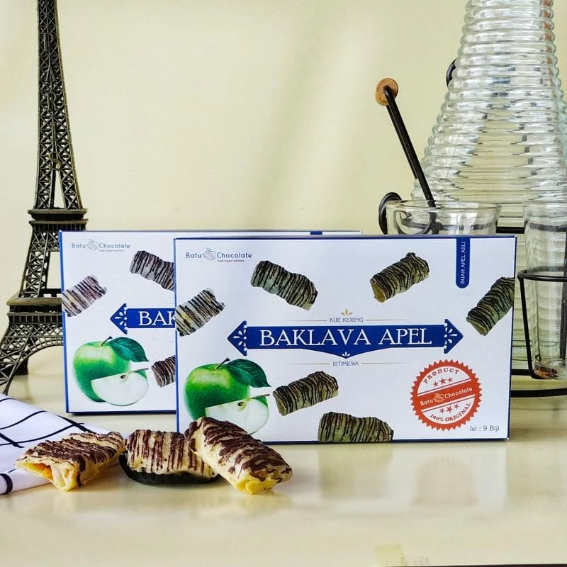 Product image Pusat Oleh Oleh Malang - BAKLAVA APEL Istimewa Khas Batu Malang 120 gram 120gr Baklava Apel