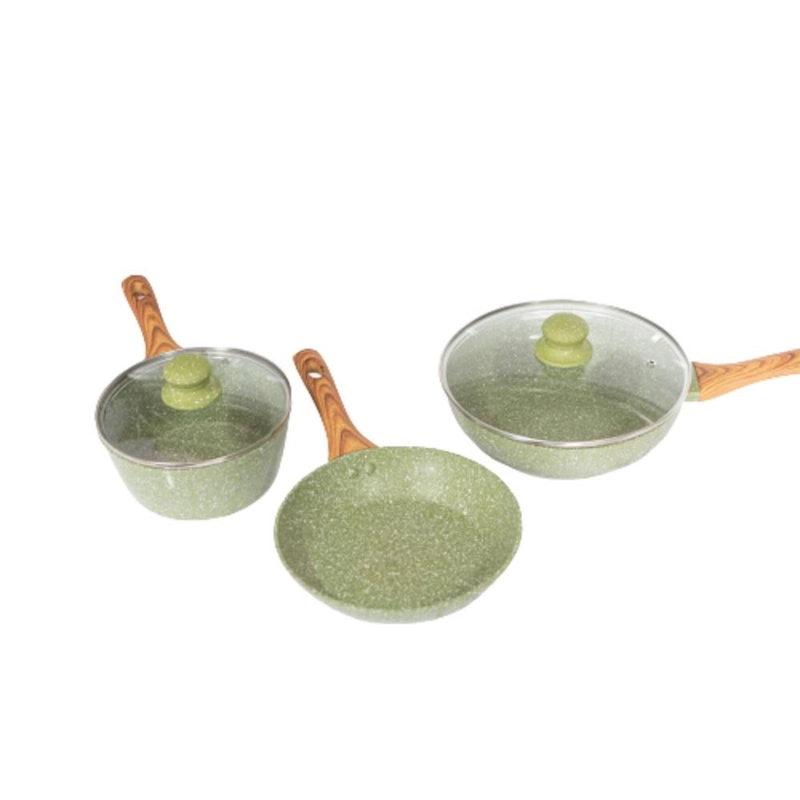 Product image AHS 1 - Bolde ORGANIC COOKWARE SET GREEN COOKWARE 5 pcs set GREEN COOKWARE 5 pcs Hijau