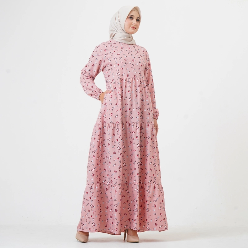 Product image Lusianasae - Lusianasae - Lusianasae - Kalalili Dress warna Pink bahan crinkle seven Busui friendly M PINK