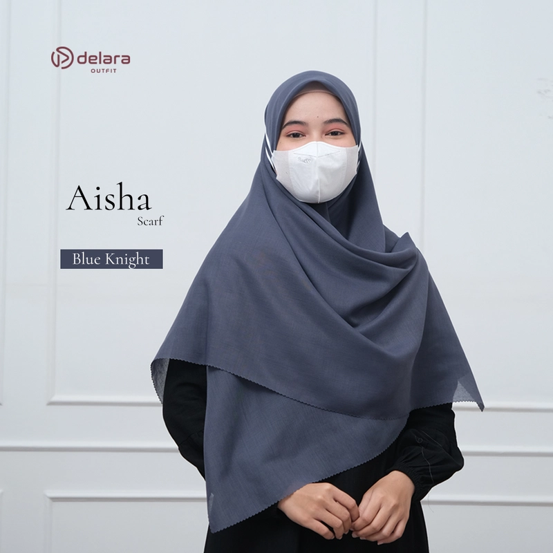 Product image SCARF POLOS AISHA 130 130x130cm BLUE KNIGHT