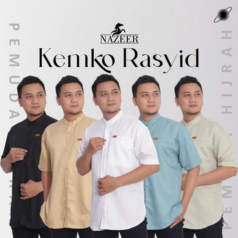 Product image Nazeer - Kemko Rasyid Kemeja Koko M Medium Turquoise