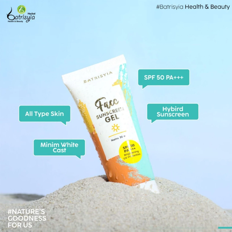 Product image Batrisyia - Face Sunscreen Gel SPF 50 PA +++ 30ml Gel