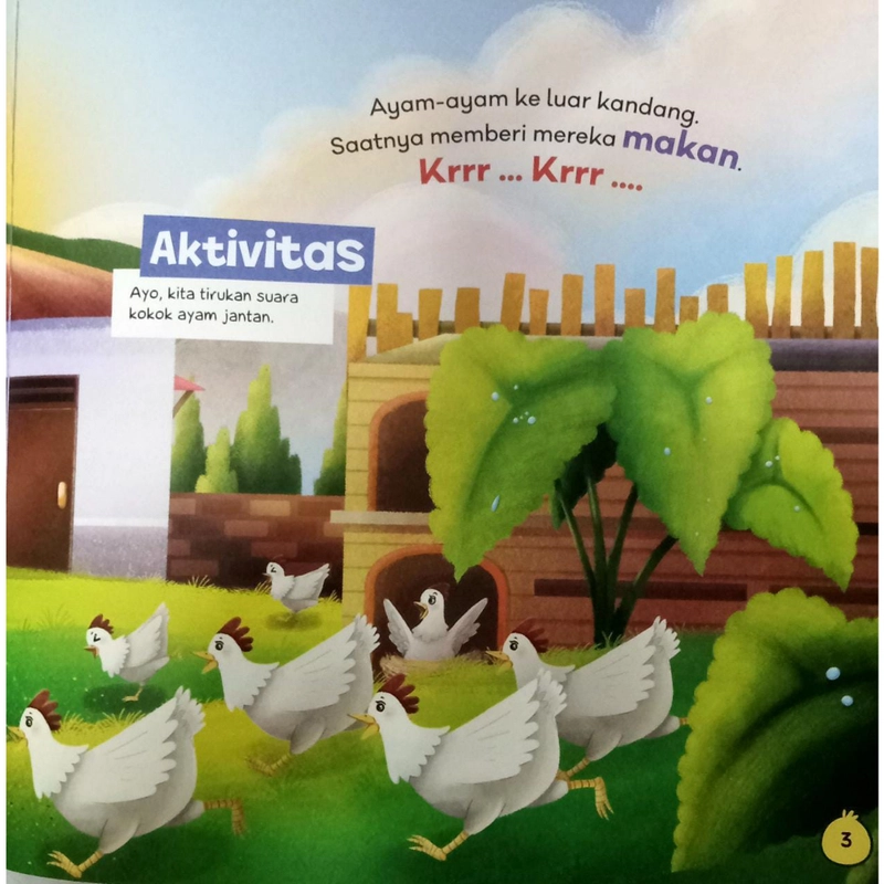 Product image Gema Insani - 1 SET SERI HEWAN TERNAK Kukuruyuk, Ayam Berkokok