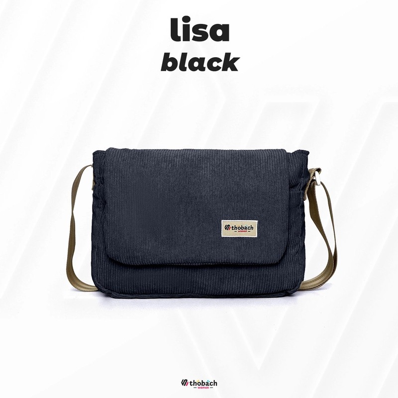 Product image Thobach official - THOBACH WOMAN-SLINGBAG LISA TAS SELEMPANG WANITA ALL SIZE BLACK