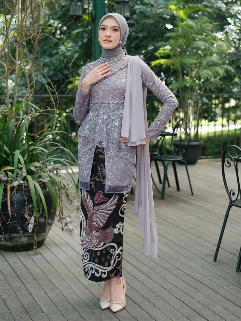 Product image COLLECTION SARJANA - Batik Couple Sahira - Oberto Cavali Mix Tille Premium- Full Payet Cantik Rok Saja Sahira