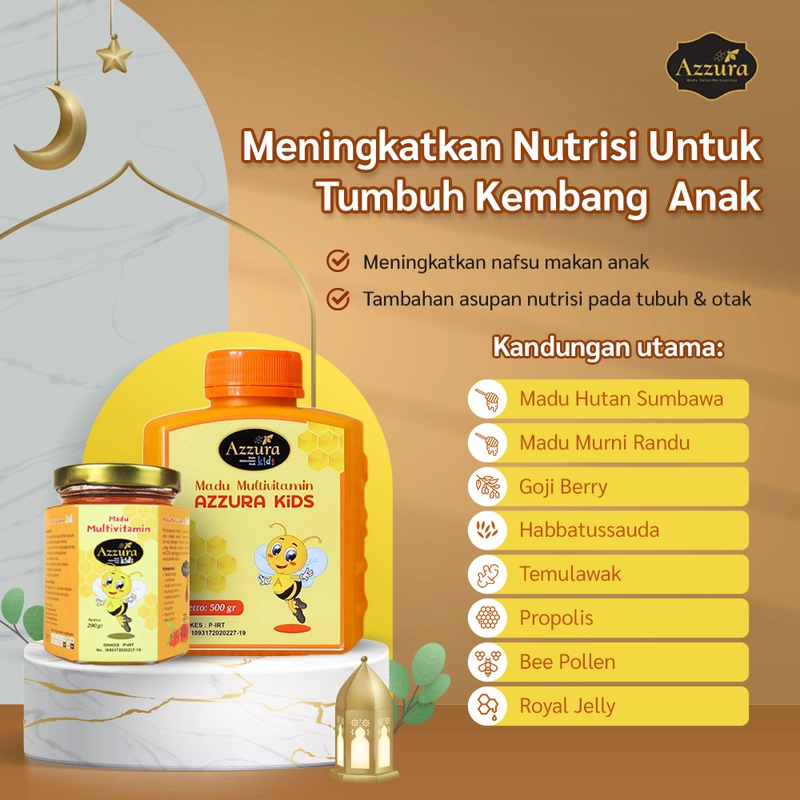 Product image Madu Azzura - Madu Multivitamin Kids 200 Gr Madu