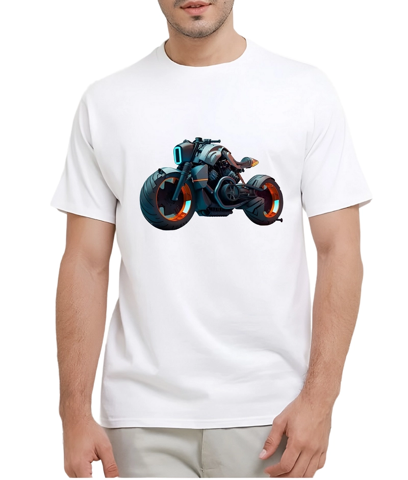Product image astro - Kaos Pria Gambar 3Dimensi Motor Street Fighter M PUTIIH