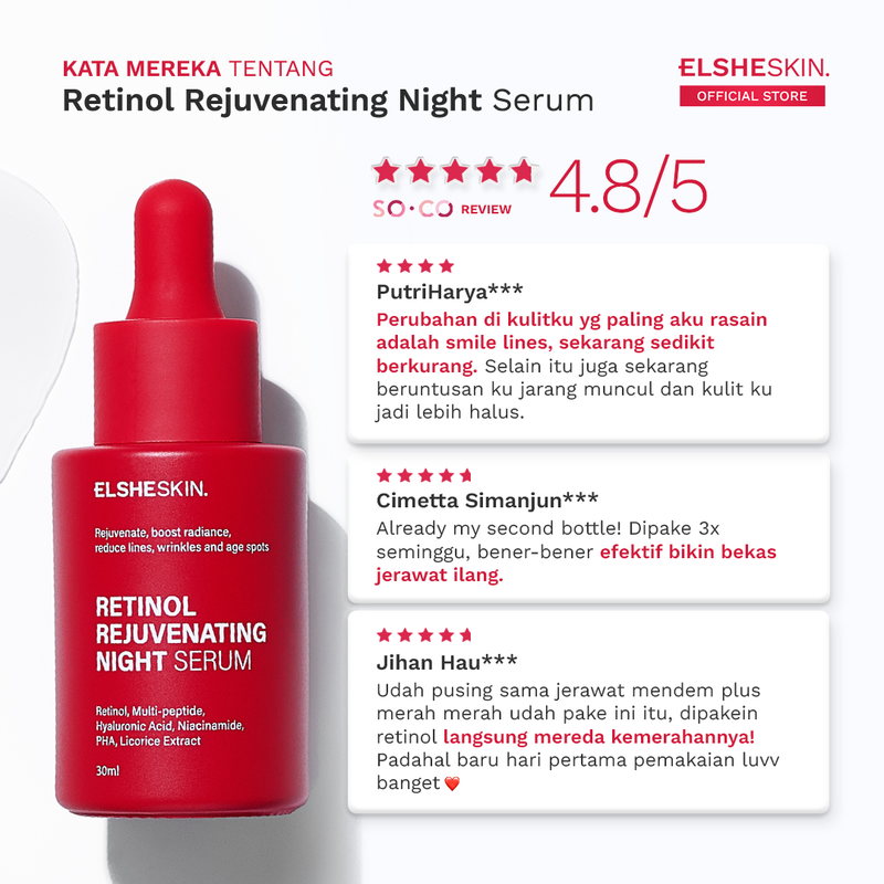 Product image ELSHESKIN - ElsheSkin Retinol Rejuvenating Night Serum 30ml 30ml retinol