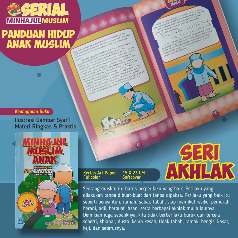 Product image Buku Anak Minhajul Muslim 1 Set 4 Jilid SC Soft Cover