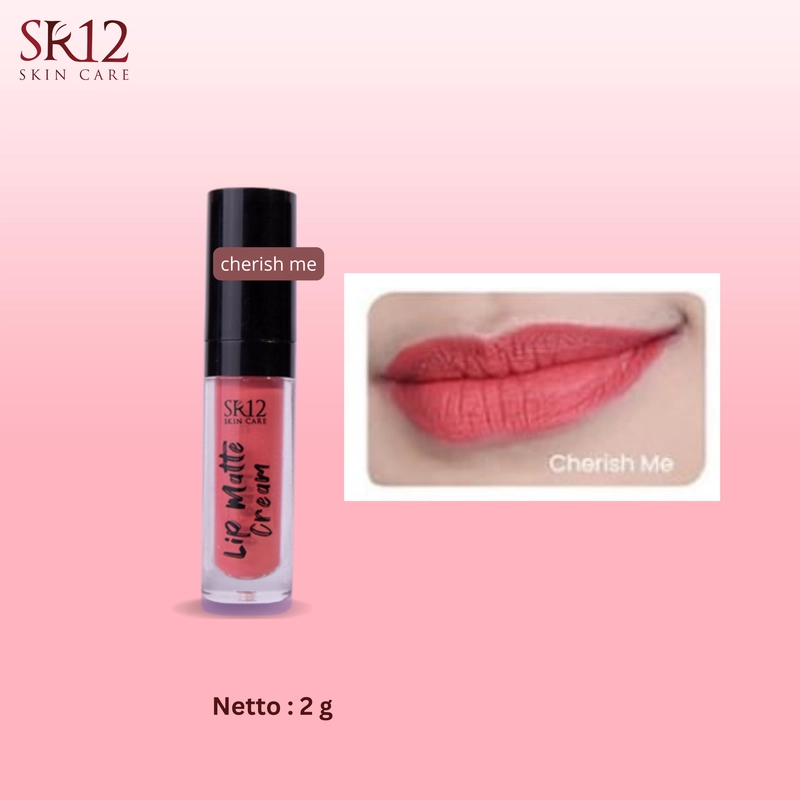 Product image SR12 Lip Cream Matte Warna Pigmented Tahan Luntur 2gr Cheris Me