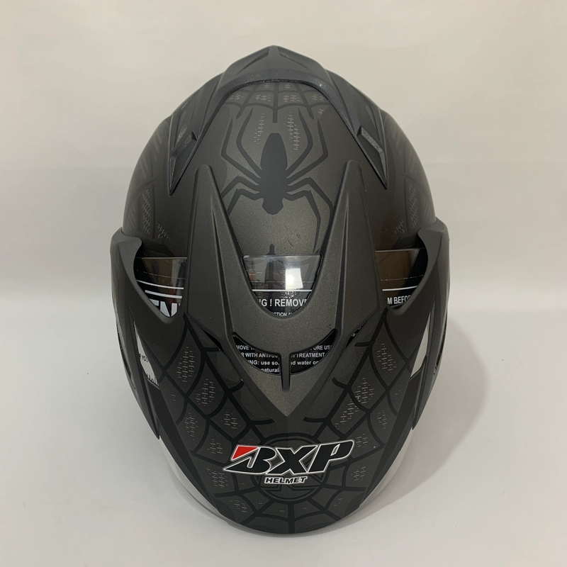 Product image Helm GL Spider Abu Abu Doff - Single Visor (Kaca Clear) Helm SNI Helem Dewasa L GL Spider Abu Doff