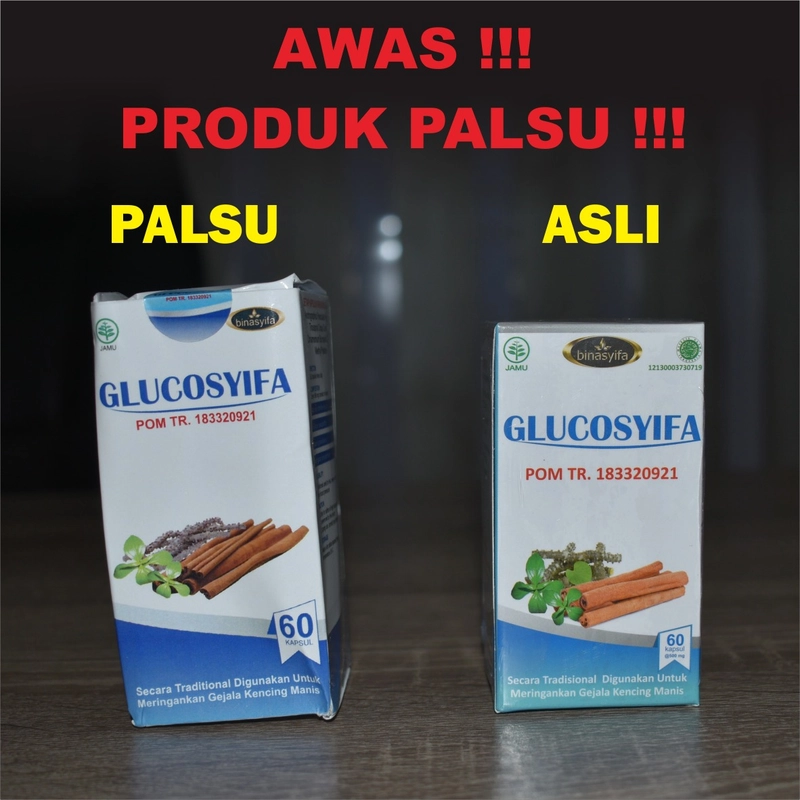 Product image GLUCOSYIFA Obat Herbal Diabetes Luka Penurun Gula Darah Tinggi Kencing Manis Kapsul Binasyifa Herbal 60 kapsul Herbal