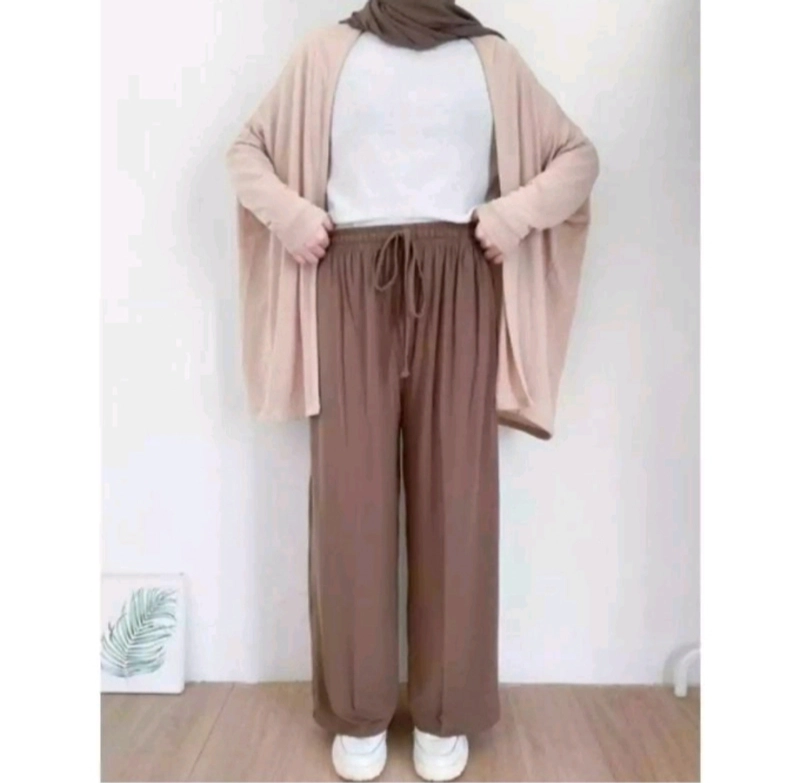 Product image Kaos San - Kulot Crincle Tali Highwaist by Kaossan Allsize Brown