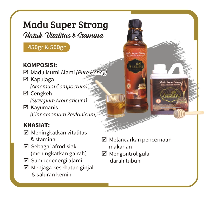 Product image Madu Azzura - Madu Super Strong 450 gr