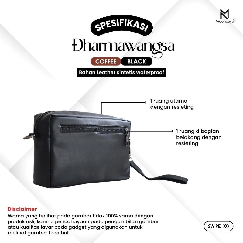 Product image Fashopid - MOONZAYA TAS PRIA DHARMAWANGSA ALL BLACK