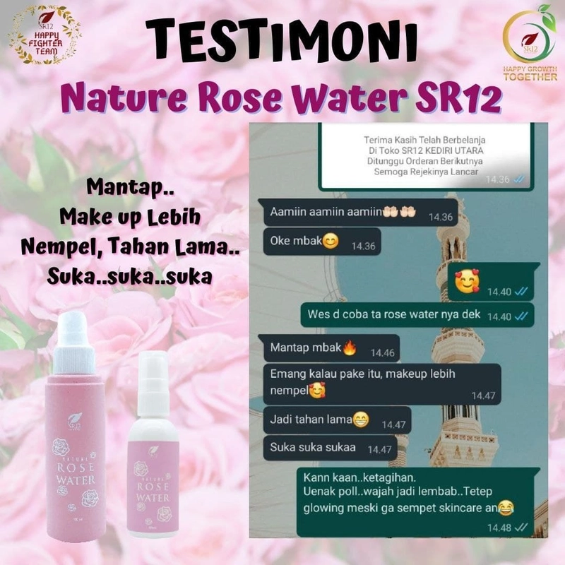 Product image Nature Rose Water 60ml Pengunci Make Up