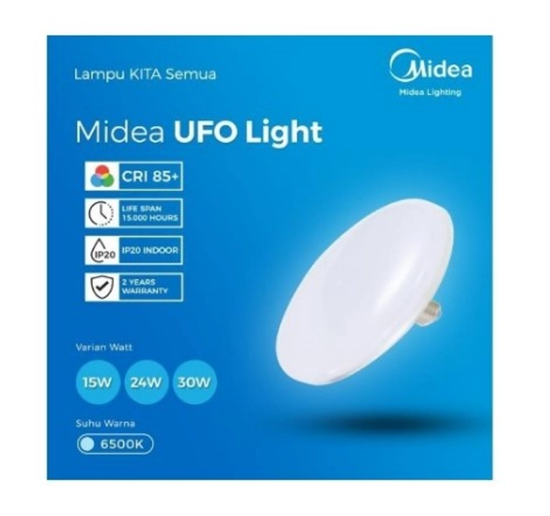 Product image UTAMAMEGA - Lampu UFO Led Midea 15 Watt Putih Type MDL-UF15W
