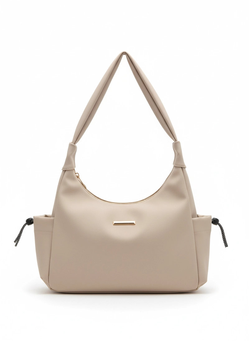 Product image TIARA Shoulderbag - Tas Bahu Totte Shoulderbag Wanita Simple Kasual Bahan Nilon Anti air Waterproof Small-Medium Cream