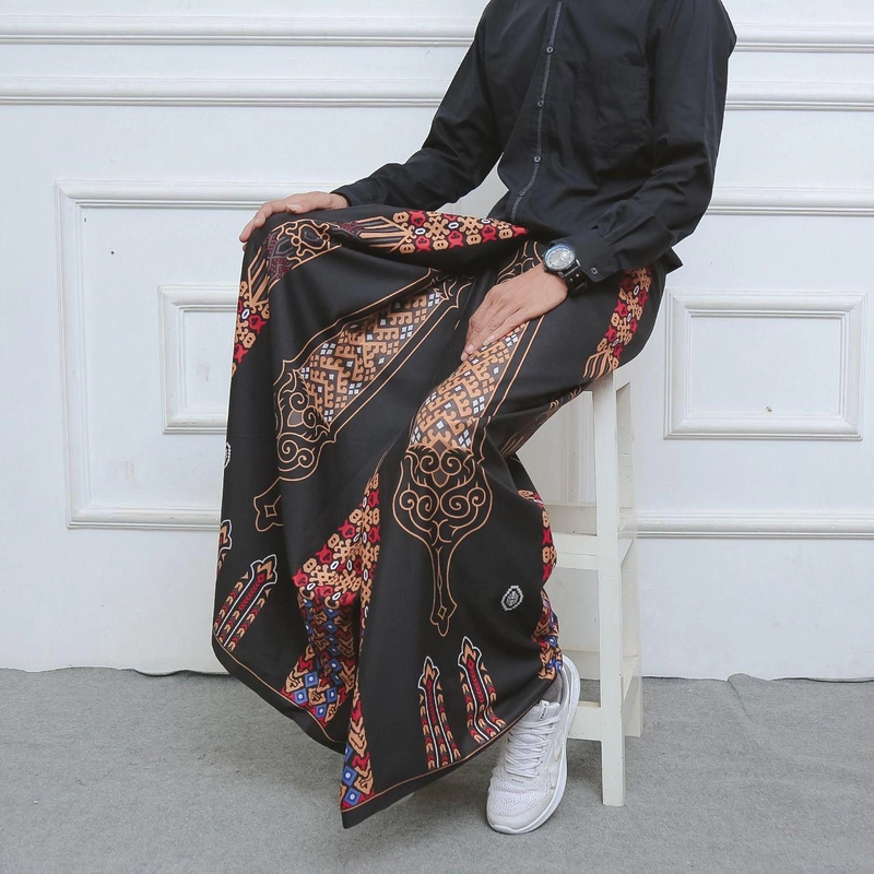 Product image Batik Mafaza - Sarung Batik Pria Dewasa Terbaru Best Seller New Free peci rajut Motif gus taufik Sarung Dewasa Sarung gus taufik
