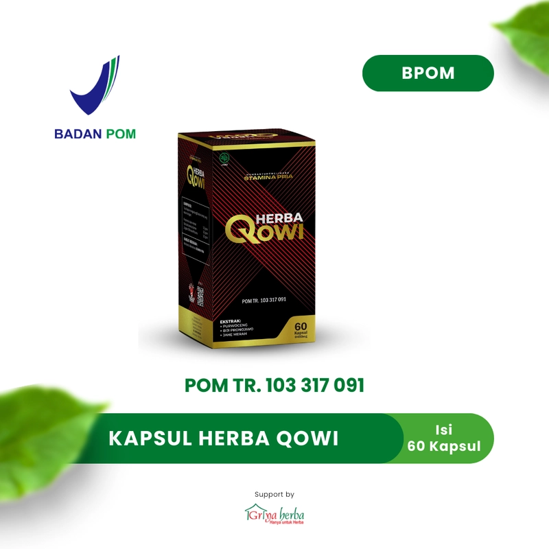 Product image Griya Herba - Herba Qowi Obat Herbal Membantu Memelihara Stamina Pria Halal BPOM 60 Kapsul Original