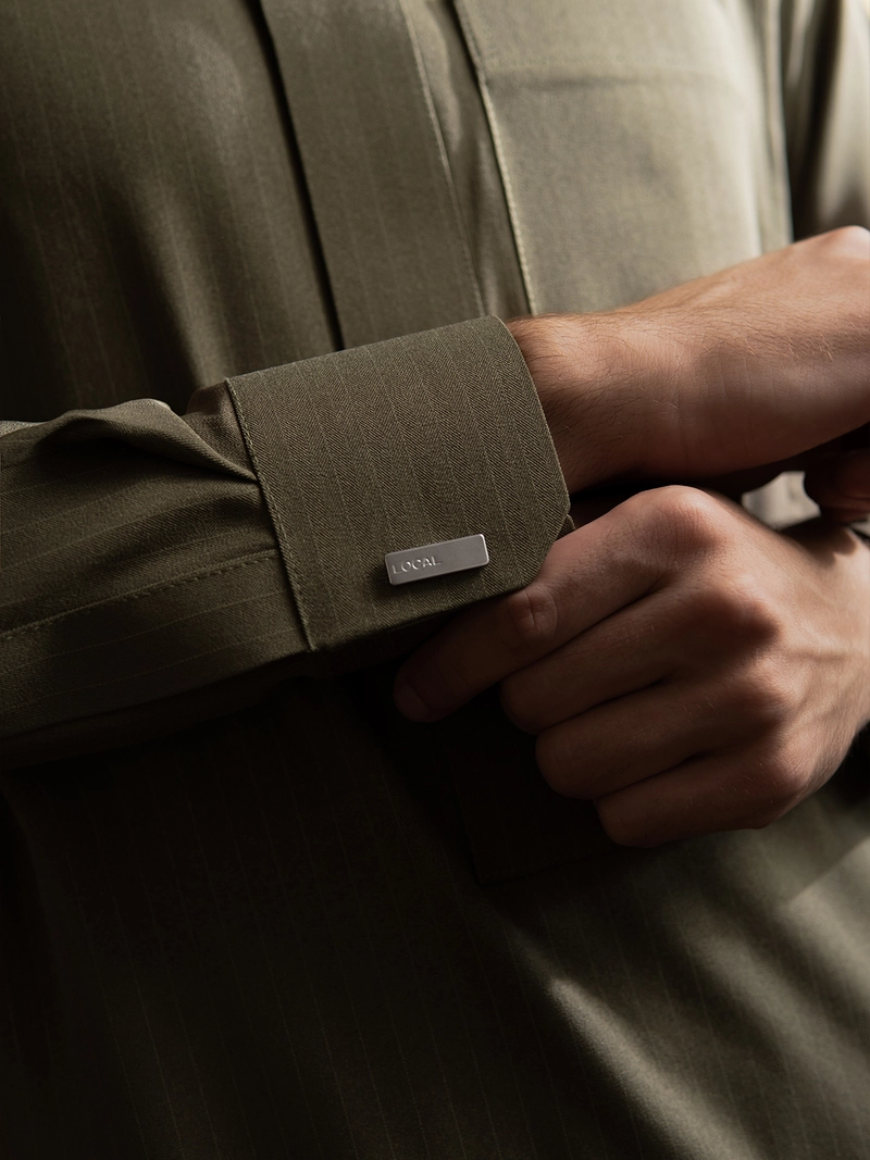 Product image Local Project - Fahd Olive Green - Jubah Pria Dewasa Gamis Lengan Panjang M Hijau
