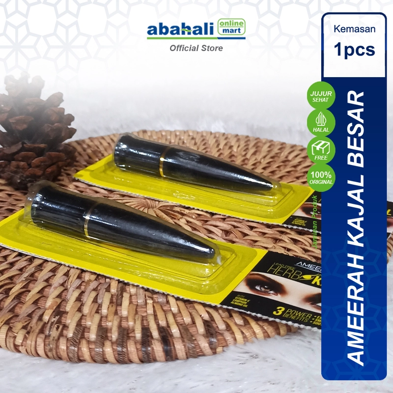 Product image Abahali Mart - Celak Mata Ameerah Besar Celak Mata Arab Celak Alis Waterproof Celak Alis Halal Dan Sah Untuk Sholat 1pcs Hitam